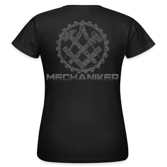 Frauen T-Shirt "Mechaniker" - Schwarz