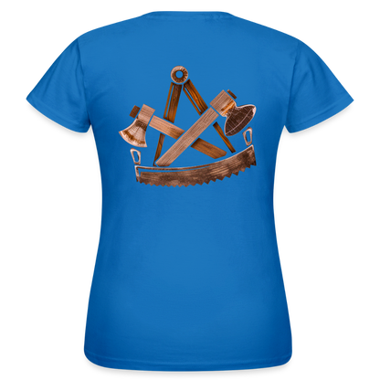 Frauen T-Shirt "Zimmermann" (beidseitig bedruckt) - Royalblau
