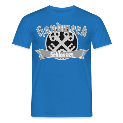 Unisex T-Shirt "Schlosser" Royalblau Männer T-Shirt