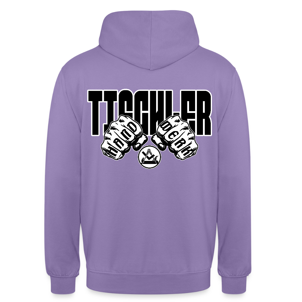 Unisex Hoodie "Tischler" (beidseitig bedruckt) Lavendel Unisex Hoodie