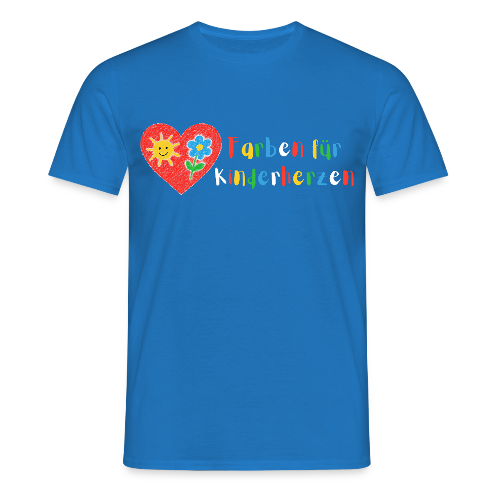 Unisex T-Shirt "Farben für Kinderherzen" Royalblau Männer T-Shirt