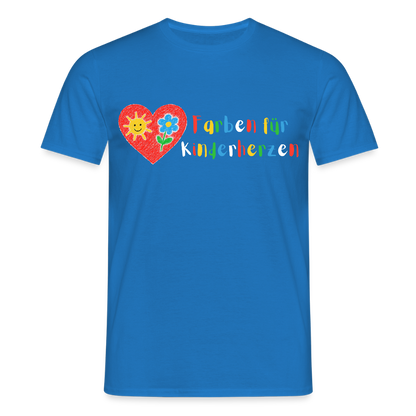 Unisex T-Shirt "Farben für Kinderherzen" Royalblau Männer T-Shirt
