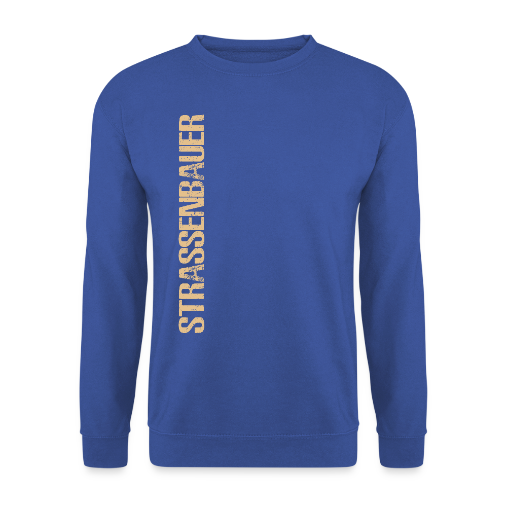 Unisex Pullover "Strassenbauer" Royalblau Unisex Pullover