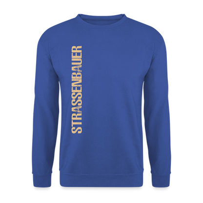 Unisex Pullover "Strassenbauer" Royalblau Unisex Pullover