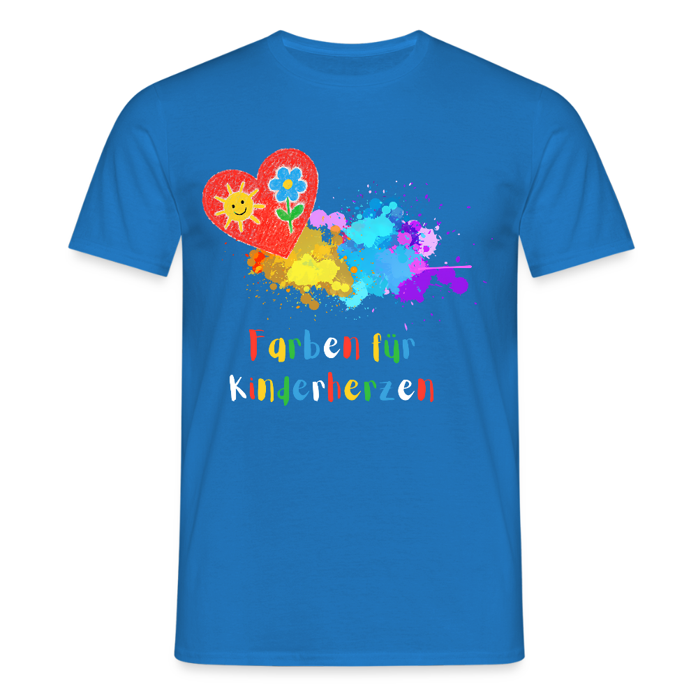 Unisex T-Shirt "Farben für Kinderherzen" Royalblau Männer T-Shirt