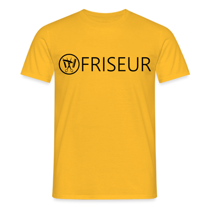 Unisex T-Shirt "Friseur" Gelb Männer T-Shirt