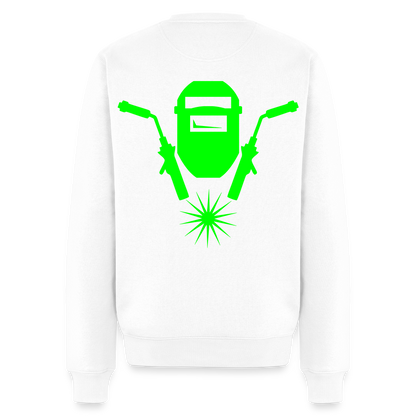Unisex Premium Pullover "Metallbauer" neongrün Weiß Männer Premium Pullover