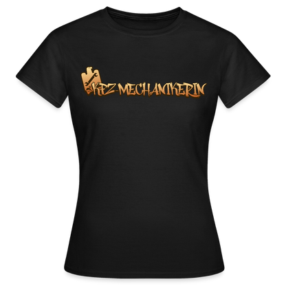Frauen T-Shirt "KFZ-Mechanikerin" Schwarz Frauen T-Shirt