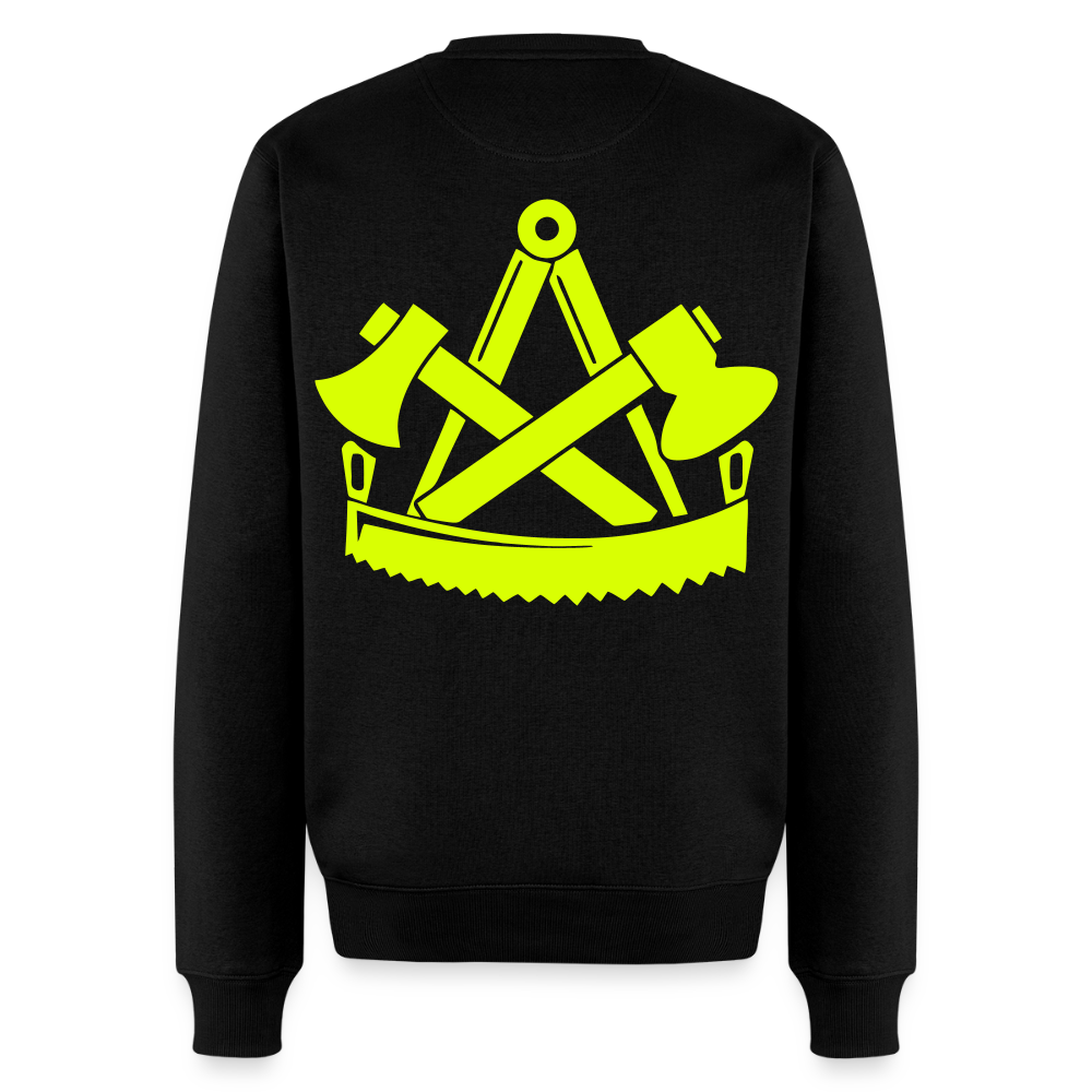 Unisex Premium Pullover "Zimmermann" neongelb Männer Premium Pullover