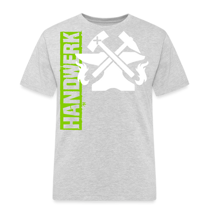 Unisex Workwear T-Shirt "Metallbauer" Grau meliert Männer Workwear T-Shirt