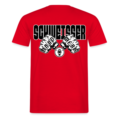 Unisex T-Shirt "Schweisser" Rot Männer T-Shirt