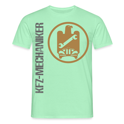 Unisex T-Shirt "KFZ-Mechaniker" Mintgrün Männer T-Shirt