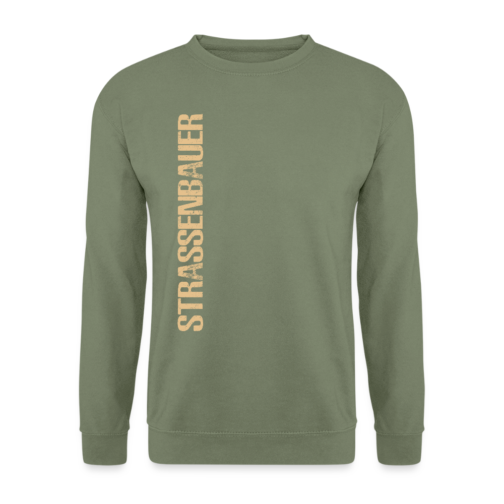 Unisex Pullover "Strassenbauer" Armeegrün Unisex Pullover