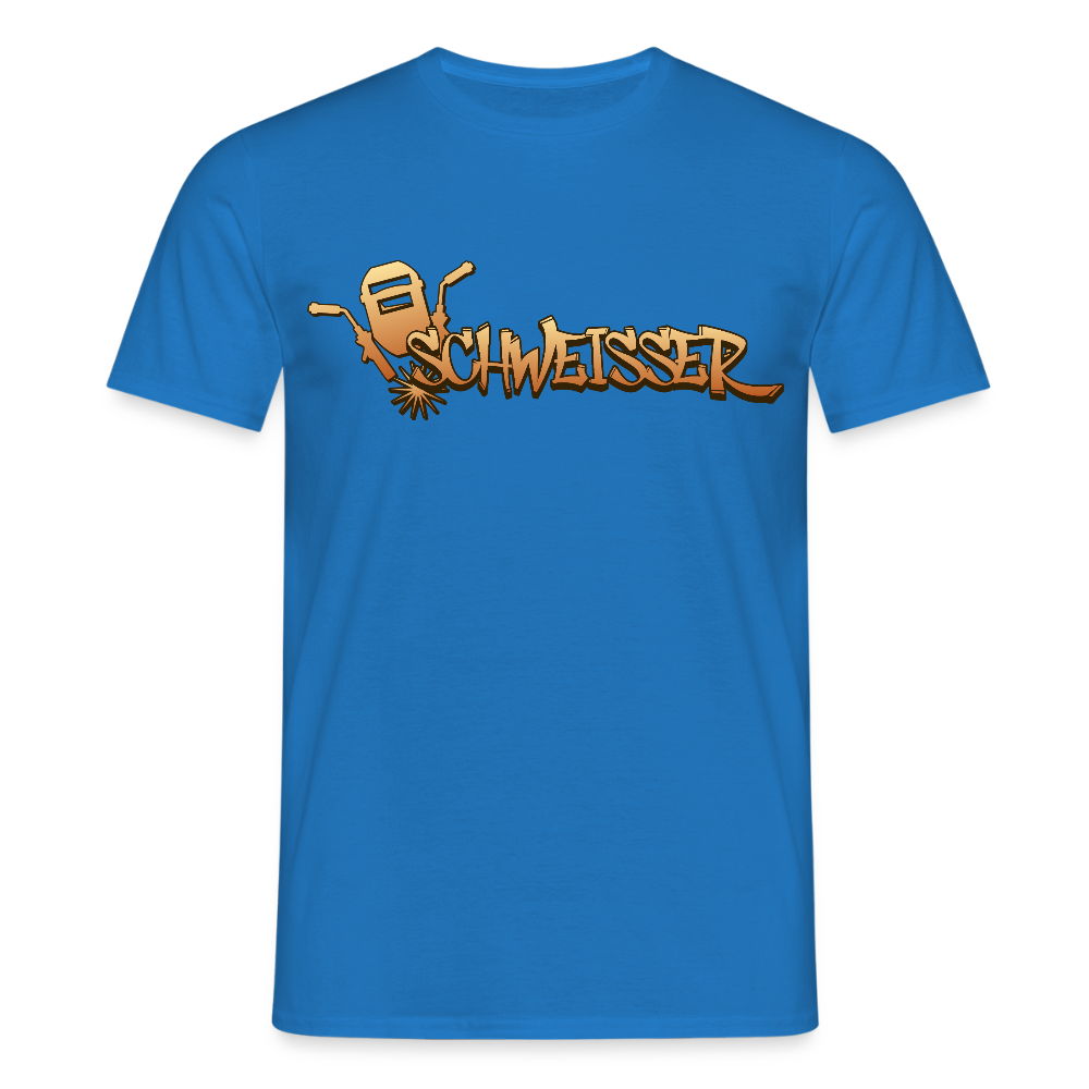 Unisex T-Shirt "Schweisser" Royalblau Männer T-Shirt