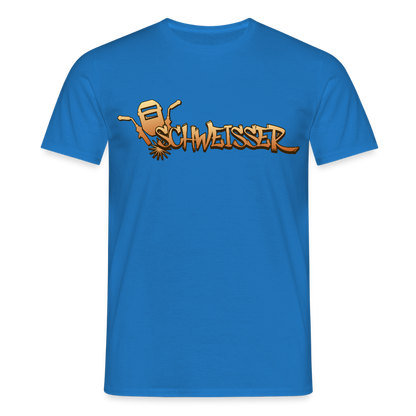 Unisex T-Shirt "Schweisser" Royalblau Männer T-Shirt