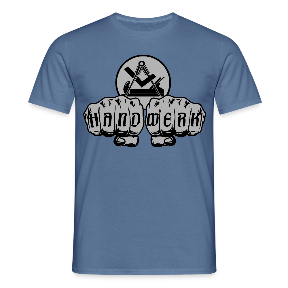 Unisex T-Shirt "Schreiner/Tischler" - Taubenblau 