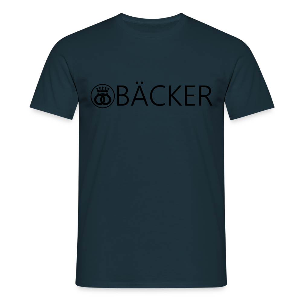 Unisex T-Shirt "Bäcker" Navy Männer T-Shirt