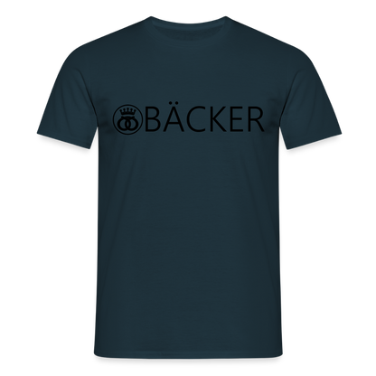 Unisex T-Shirt "Bäcker" Navy Männer T-Shirt