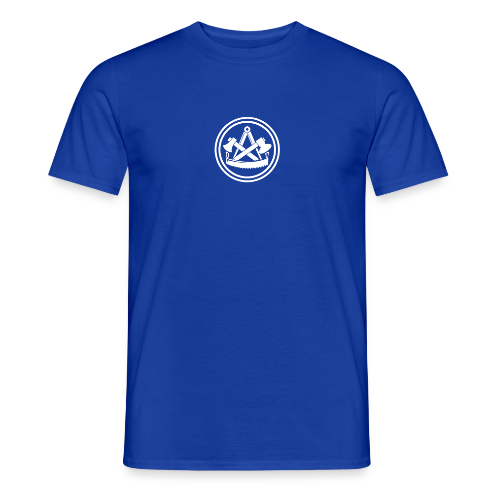 Unisex Handwerker T-Shirt von Spreadconnect mit beidseitigem Druck, Skull & Zunft Design, bequemes, stilvolles T-Shirt für Männer
