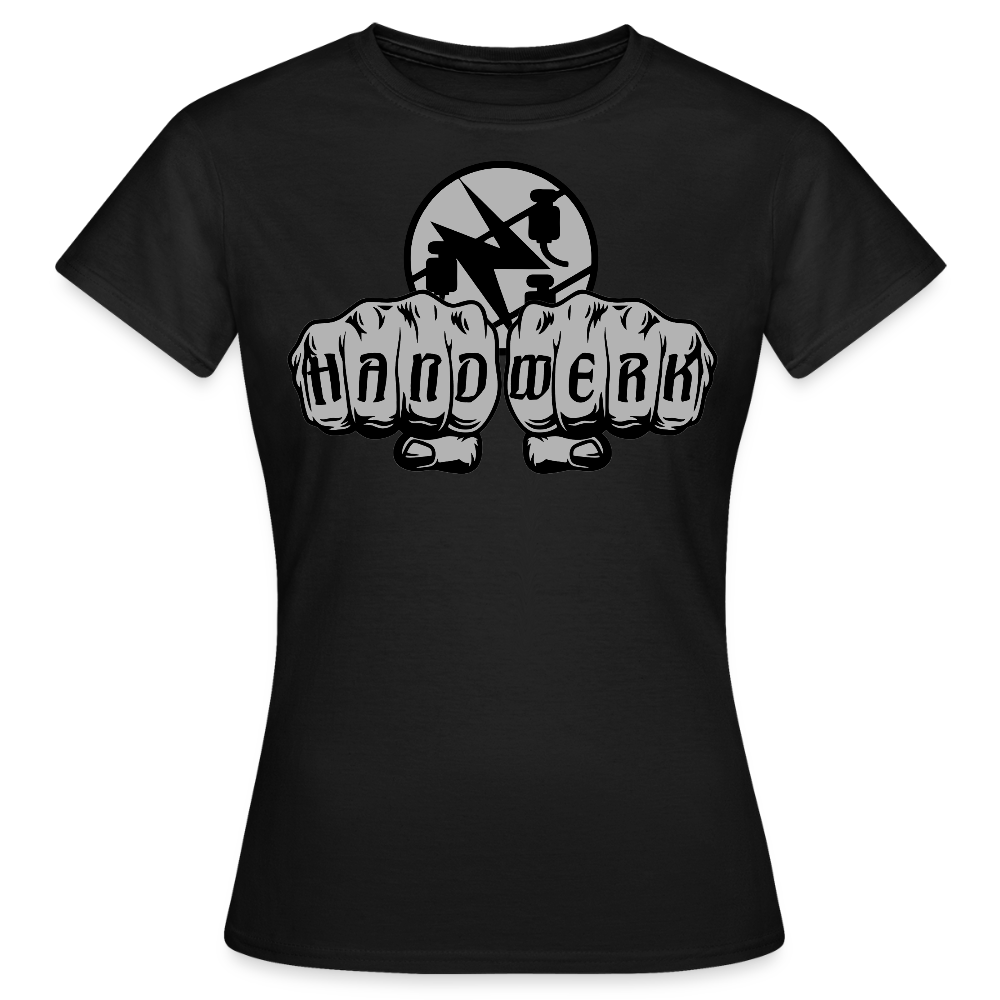 Frauen T-Shirt "Elektriker" Schwarz Frauen T-Shirt