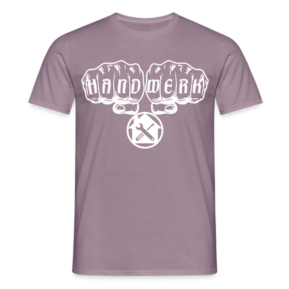 Unisex T-Shirt "Hausmeister" Lilagrau Männer T-Shirt