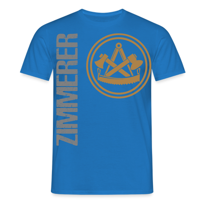 Unisex T-Shirt "Zimmerer" Royalblau Männer T-Shirt