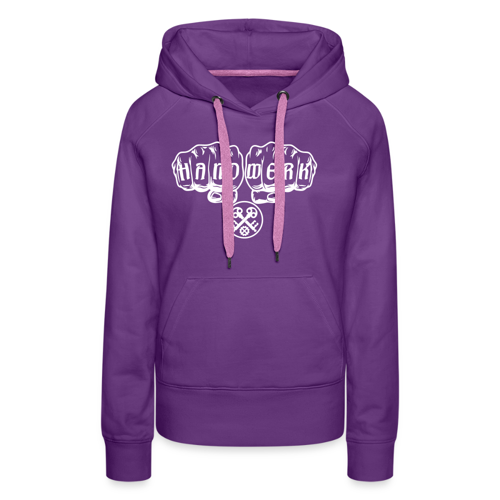 Frauen Premium Hoodie "Schlosser" Purple Frauen Premium Hoodie