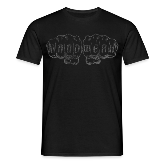Unisex T-Shirt "Handwerk" Schwarz Männer T-Shirt