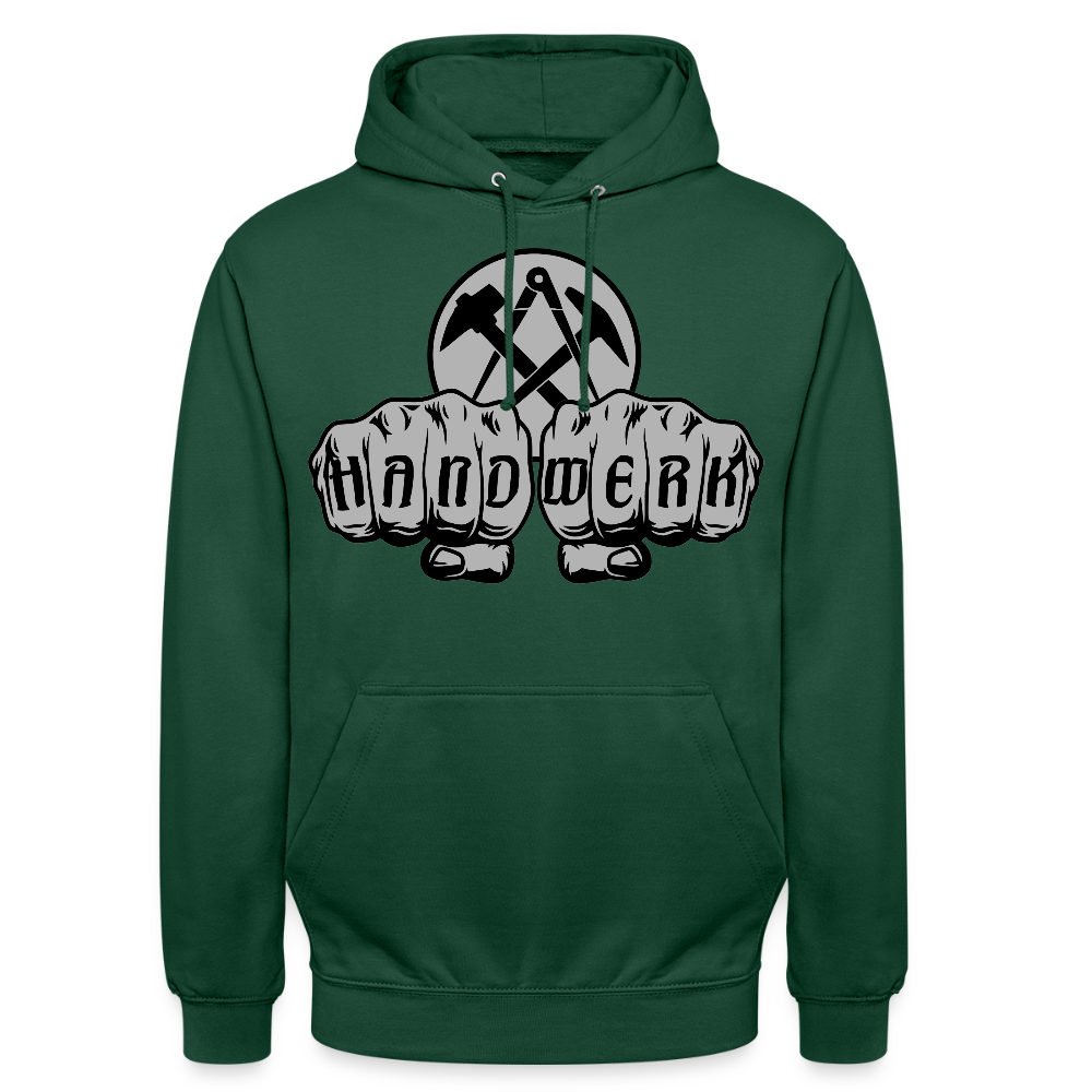 Unisex Hoodie "Dachdecker" Flaschengrün Unisex Hoodie