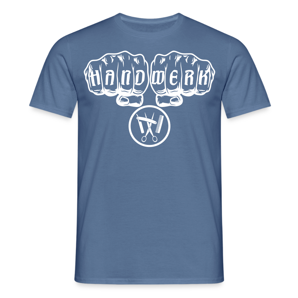 Unisex T-Shirt "Friseur" Taubenblau Männer T-Shirt