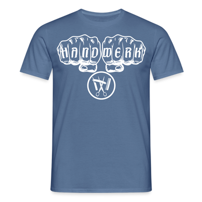 Unisex T-Shirt "Friseur" Taubenblau Männer T-Shirt