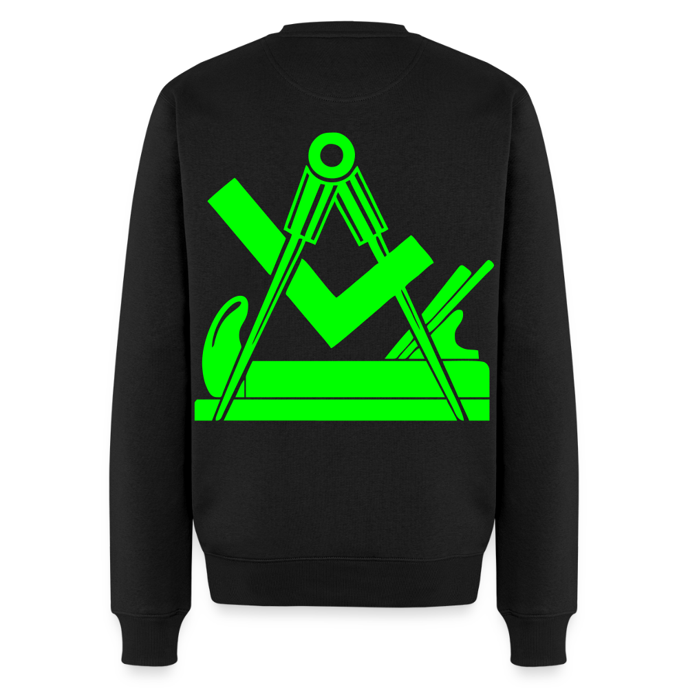 Unisex Premium Pullover "Tischler" neongrün Schwarz Männer Premium Pullover