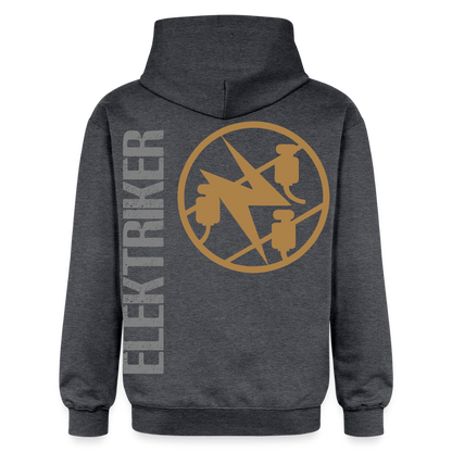 Gildan Unisex Softstyle® "Elektriker" Dunkelgrau meliert Gildan Unisex Softstyle® Midweight Hoodie