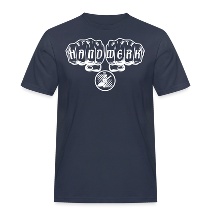 Männer Workwear T-Shirt "Fliesenleger" Navy Männer Workwear T-Shirt