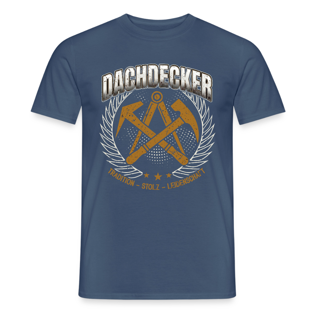 Unisex Dachdecker T-Shirt von Spreadconnect, traditionelles Design, Männer T-Shirt, bequemes Stoffmaterial, frontales Druckmotiv