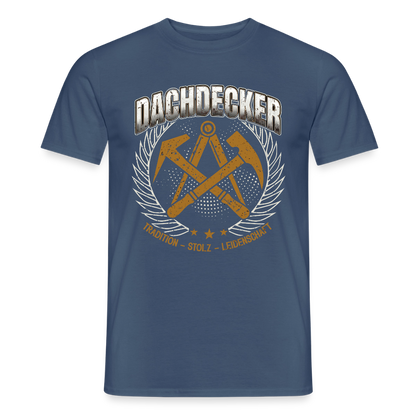 Unisex Dachdecker T-Shirt von Spreadconnect, traditionelles Design, Männer T-Shirt, bequemes Stoffmaterial, frontales Druckmotiv