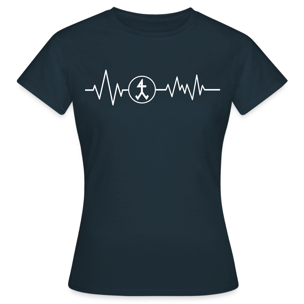 Frauen T-Shirt "Steinmetz" Navy Frauen T-Shirt