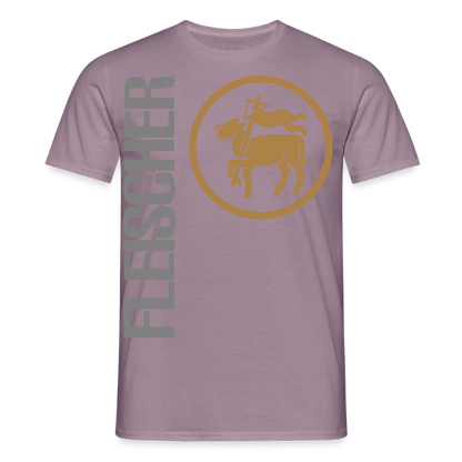 Unisex T-Shirt "Fleischer" Lilagrau Männer T-Shirt