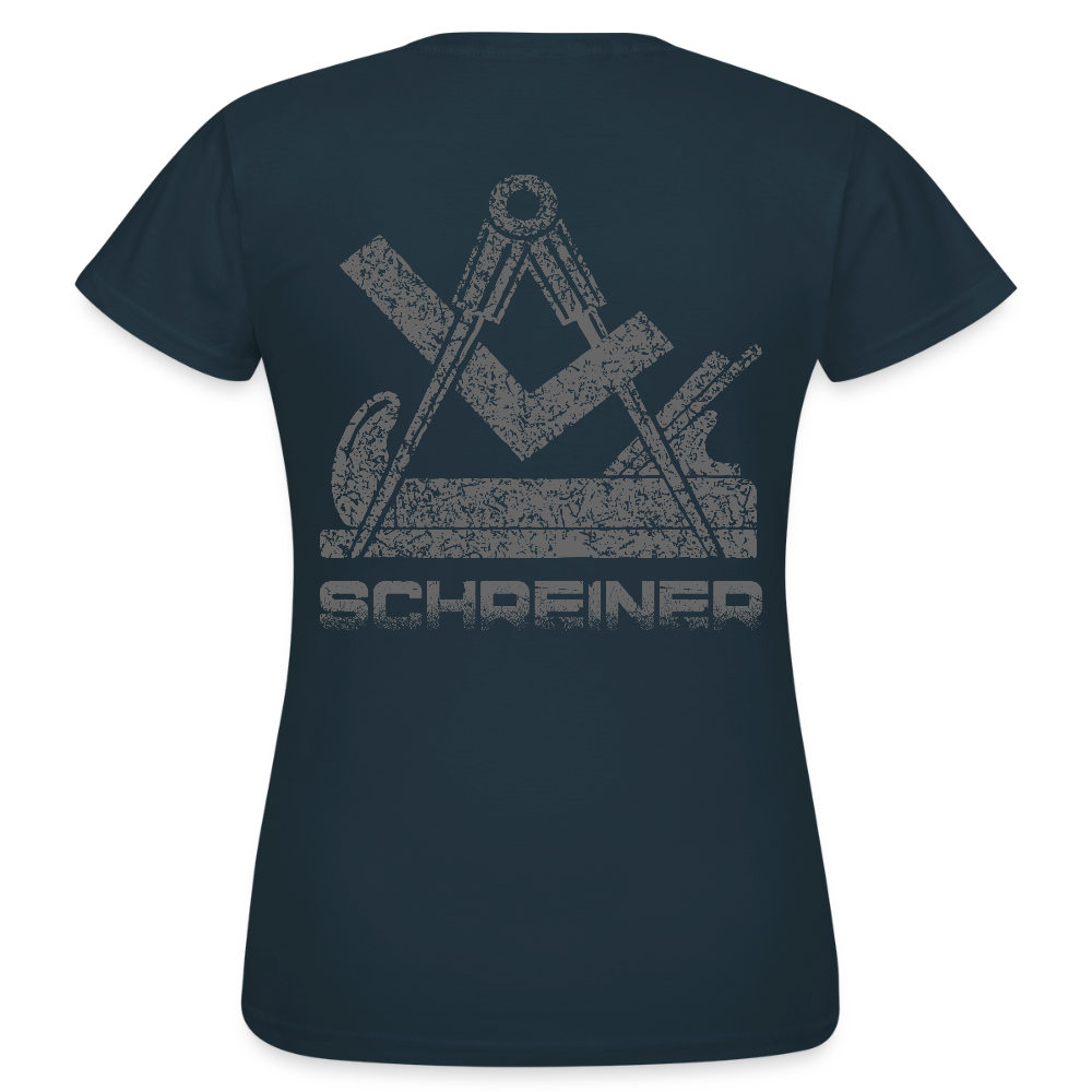 Frauen T-Shirt "Schreiner" Navy Frauen T-Shirt
