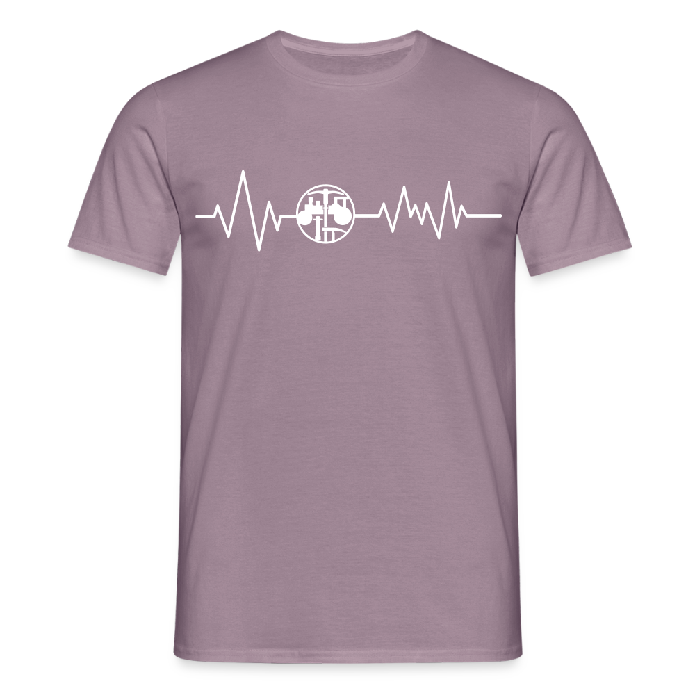 Unisex T-Shirt "Strassenbauer" Lilagrau Männer T-Shirt