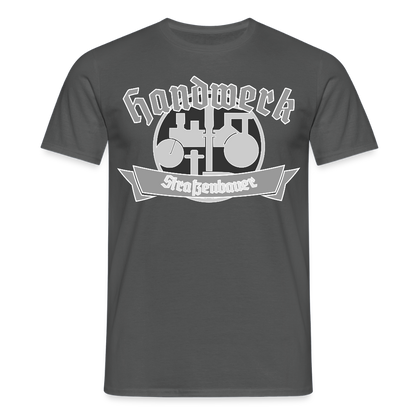 Unisex T-Shirt "Strassenbauer" Anthrazit Männer T-Shirt