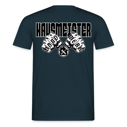 Unisex T-Shirt "Hausmeister" Navy Männer T-Shirt