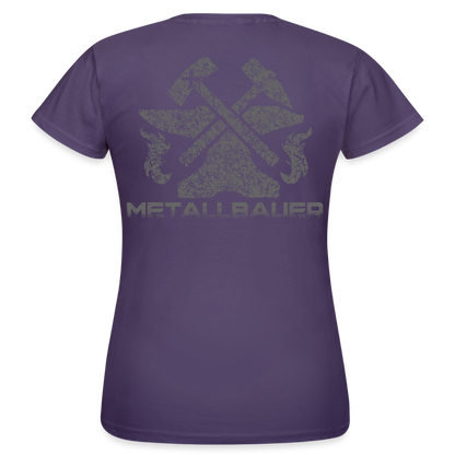 Frauen T-Shirt "Metallbauer" Dunkellila Frauen T-Shirt
