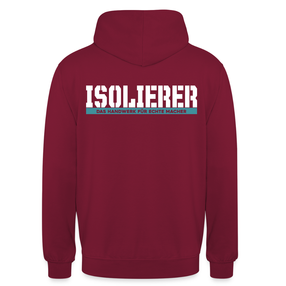 Unisex Hoodie HW-300 | MACHER "Isolierer" Bordeaux Unisex Hoodie {{ color }}