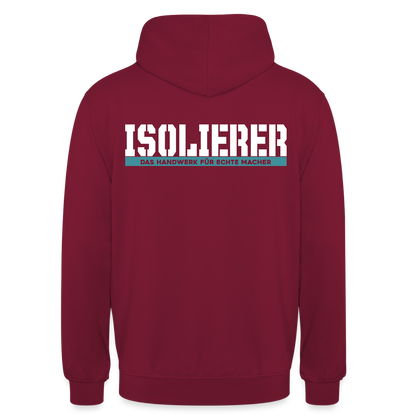 Unisex Hoodie HW-300 | MACHER "Isolierer" Bordeaux Unisex Hoodie {{ color }}