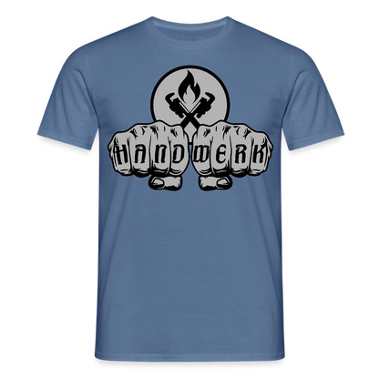 Unisex T-Shirt "Heizungsbauer" Taubenblau Männer T-Shirt