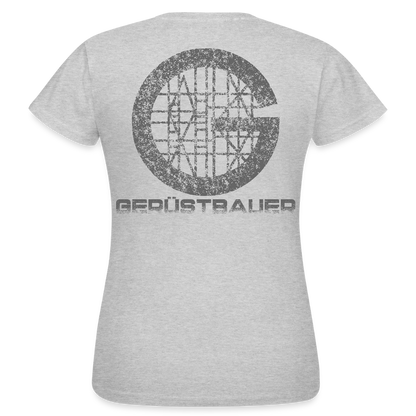 Frauen T-Shirt "Gerüstbauer" Grau meliert Frauen T-Shirt