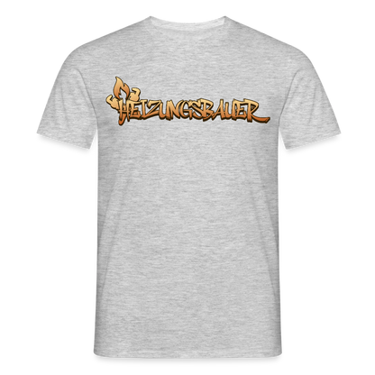 Unisex T-Shirt "Heizungsbauer" Grau meliert Männer T-Shirt