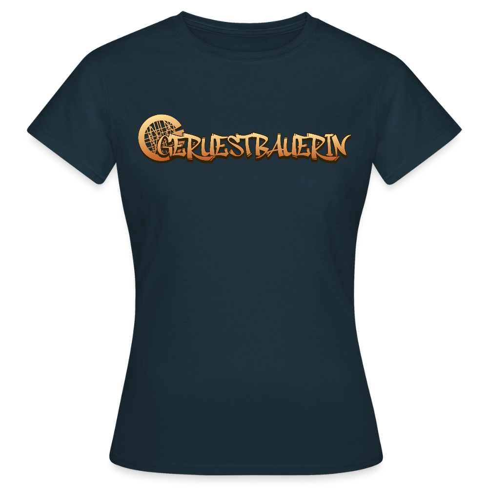 Frauen T-Shirt "Gerüstbauerin" - Navy