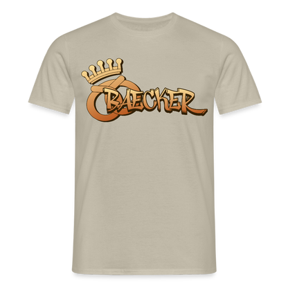 Unisex T-Shirt "Bäcker" Sandbeige Männer T-Shirt